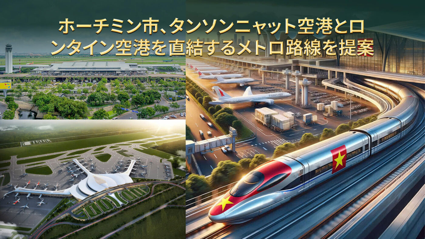 Ho Chi Minh City proposes a metro line directly connecting Tan Son Nhat Airport and Long Thanh Airport.